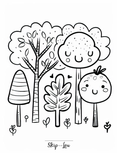 23 Towering Tree Coloring Pages: Free Printables | Skip To My Lou