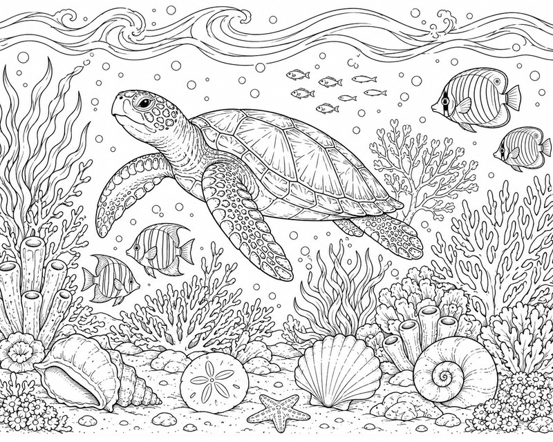 Oceans coloring pages