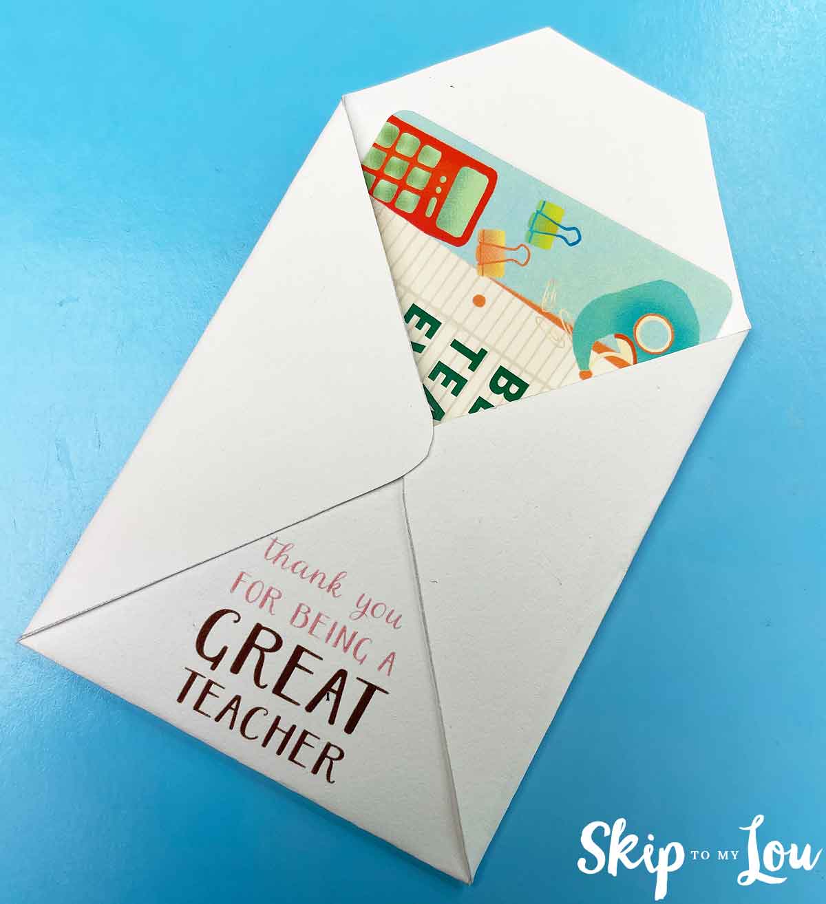 if you give a teacher a cookie free printable gift card holder