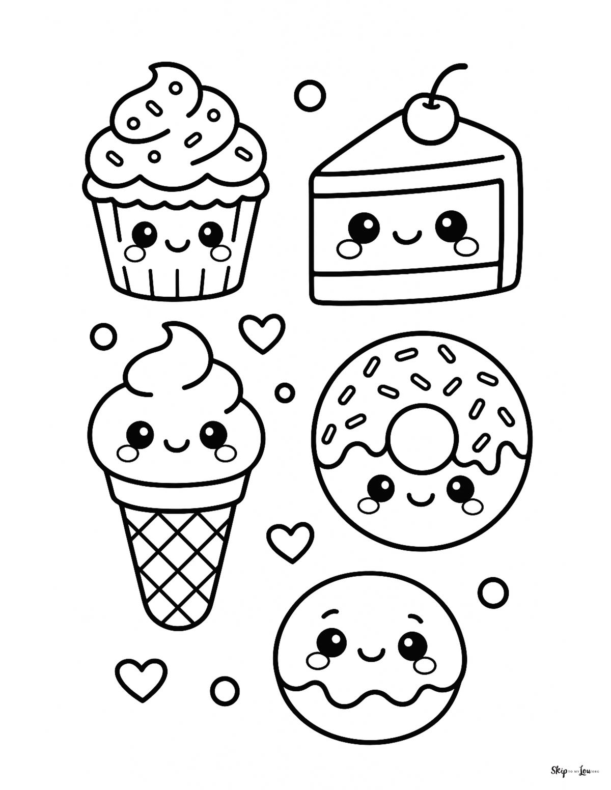 kawaii desserts ice cream cupcake cake