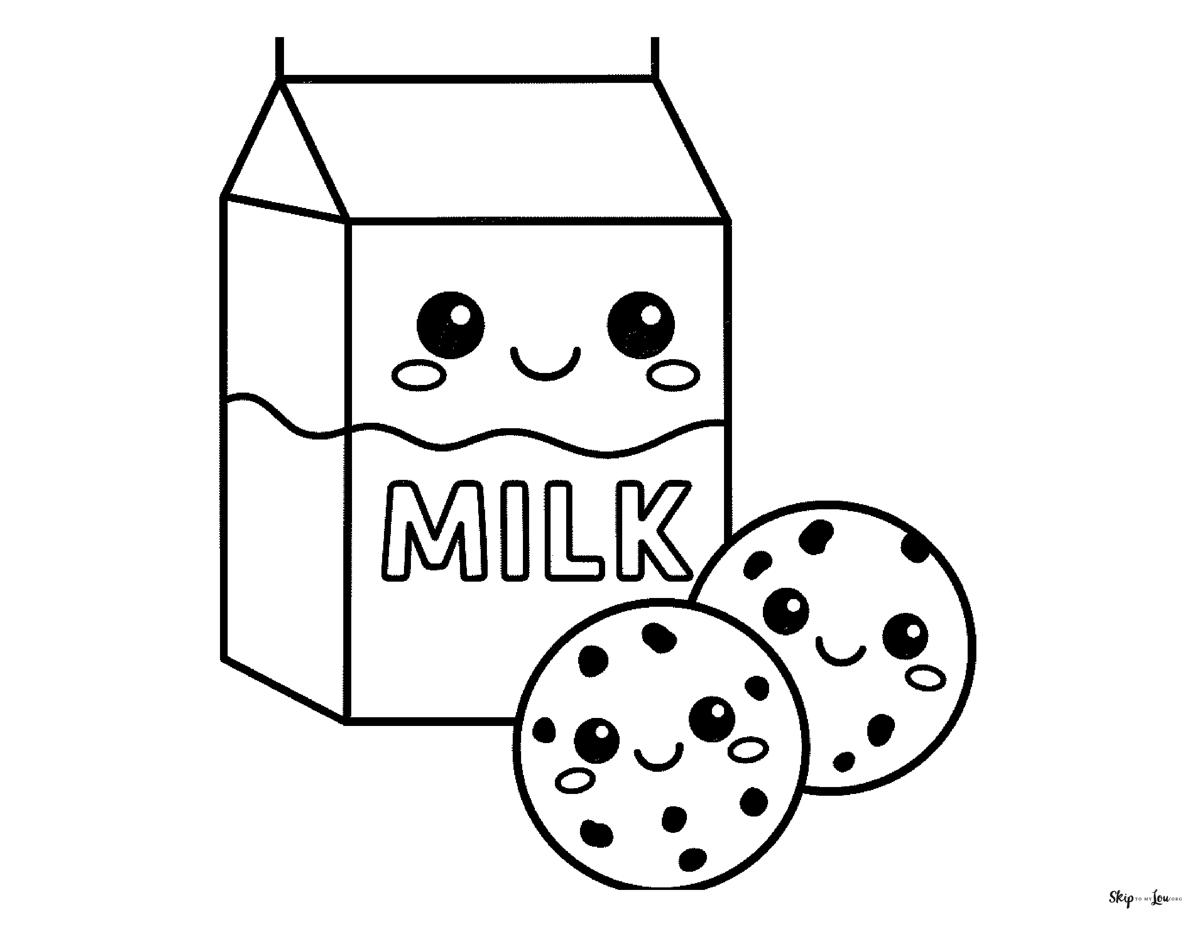 milk and cookies kawaii
