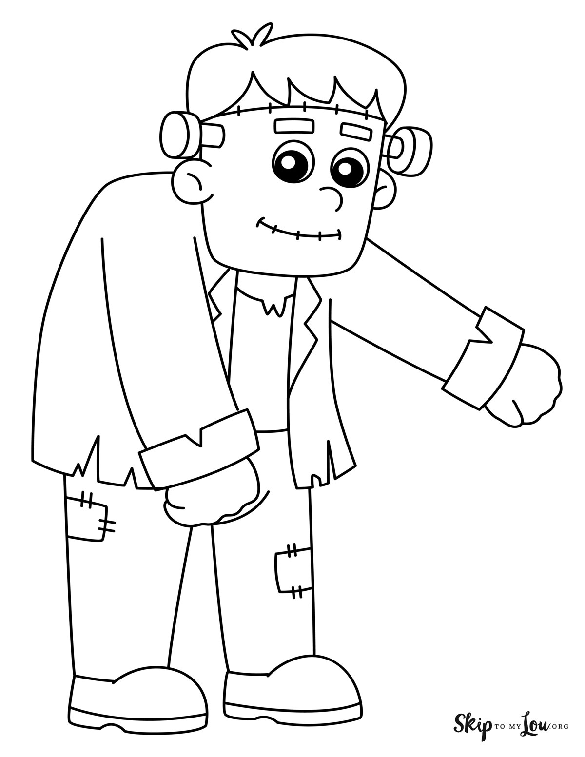 Frankenstein Coloring Page