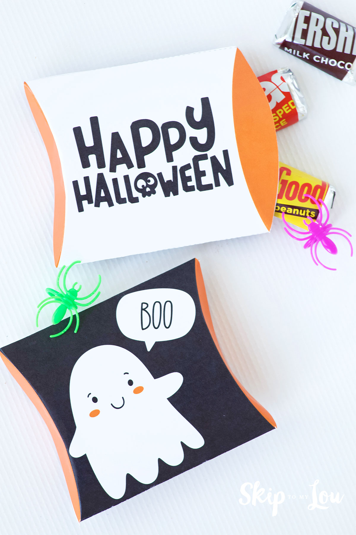 halloween boxes filled with treats