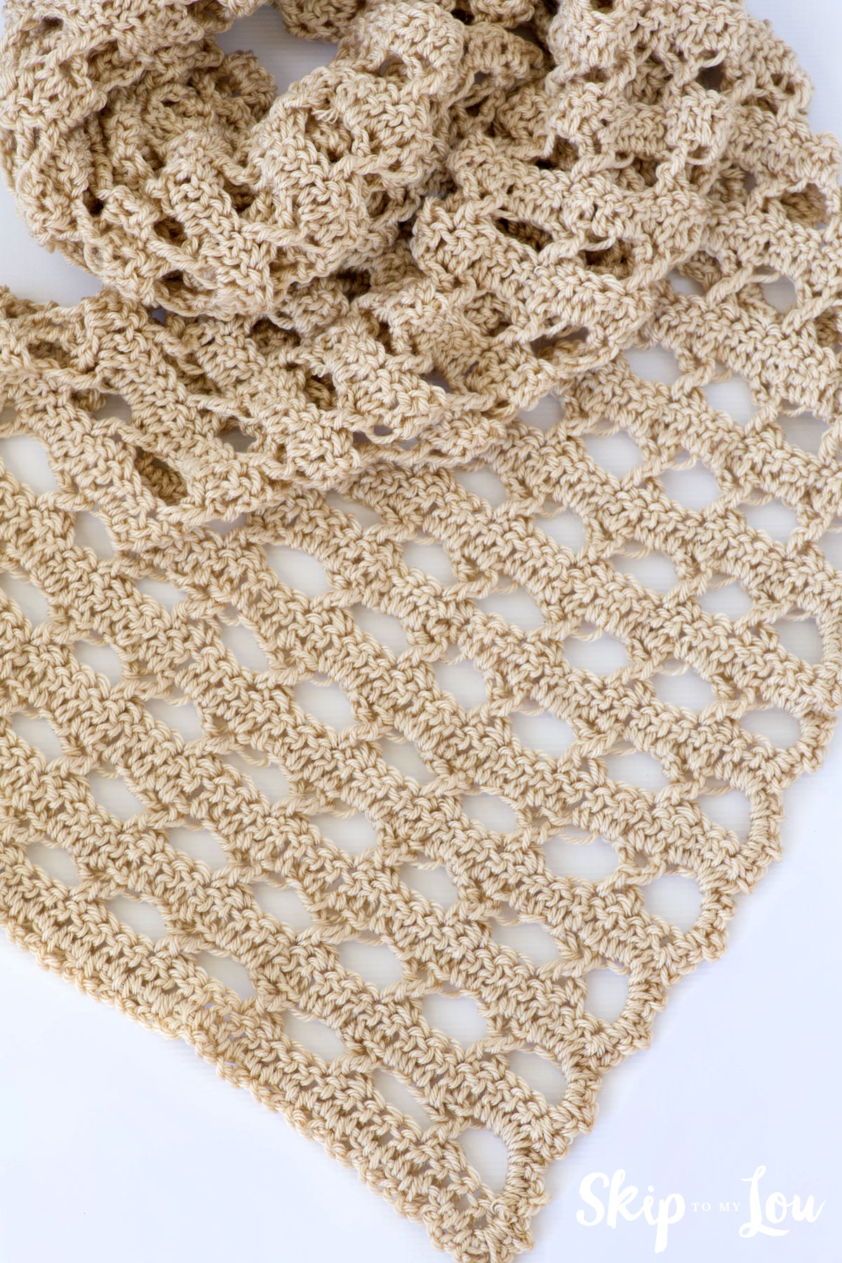 xo crochet shawl