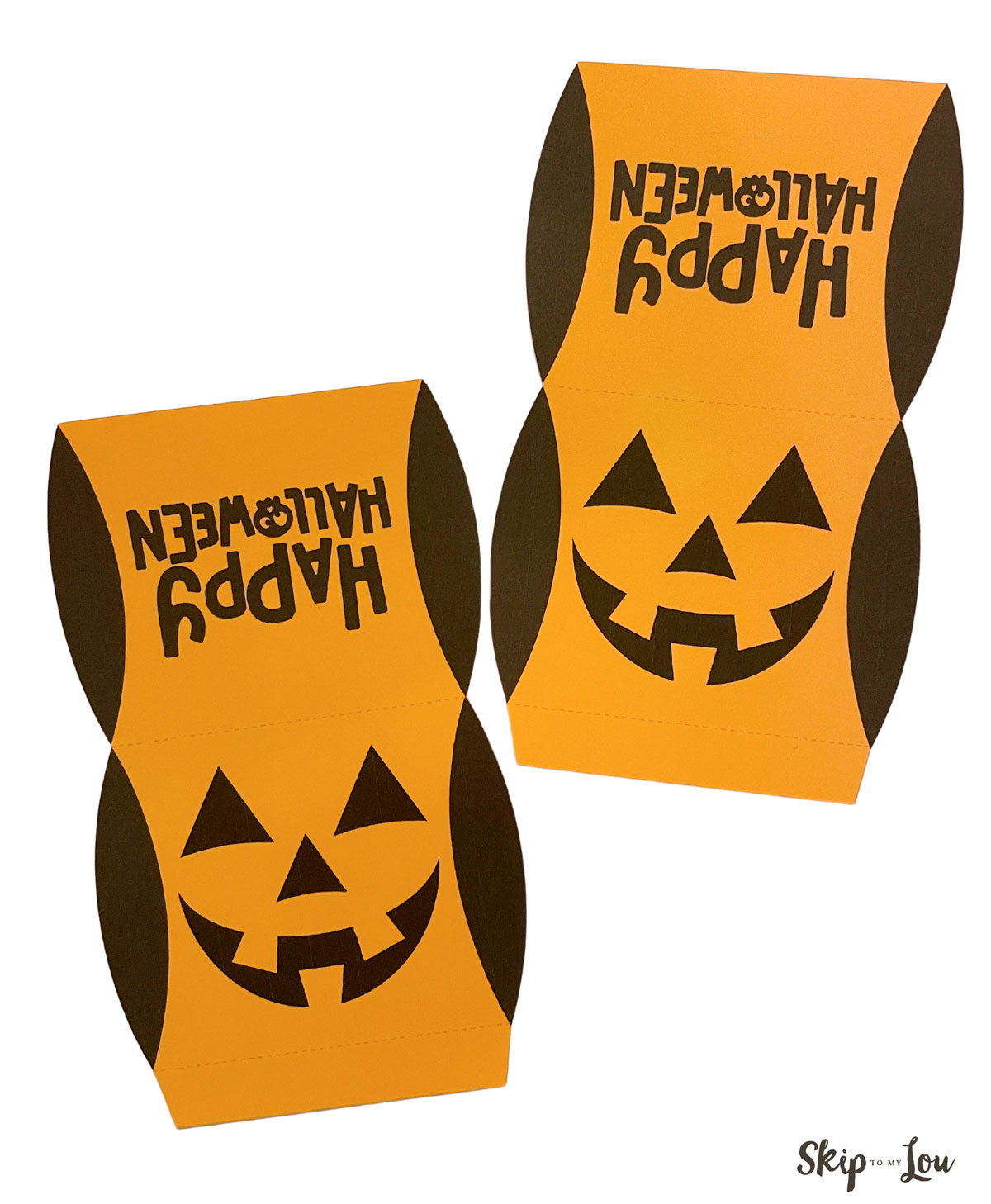 cut pumpkin pillow boxes