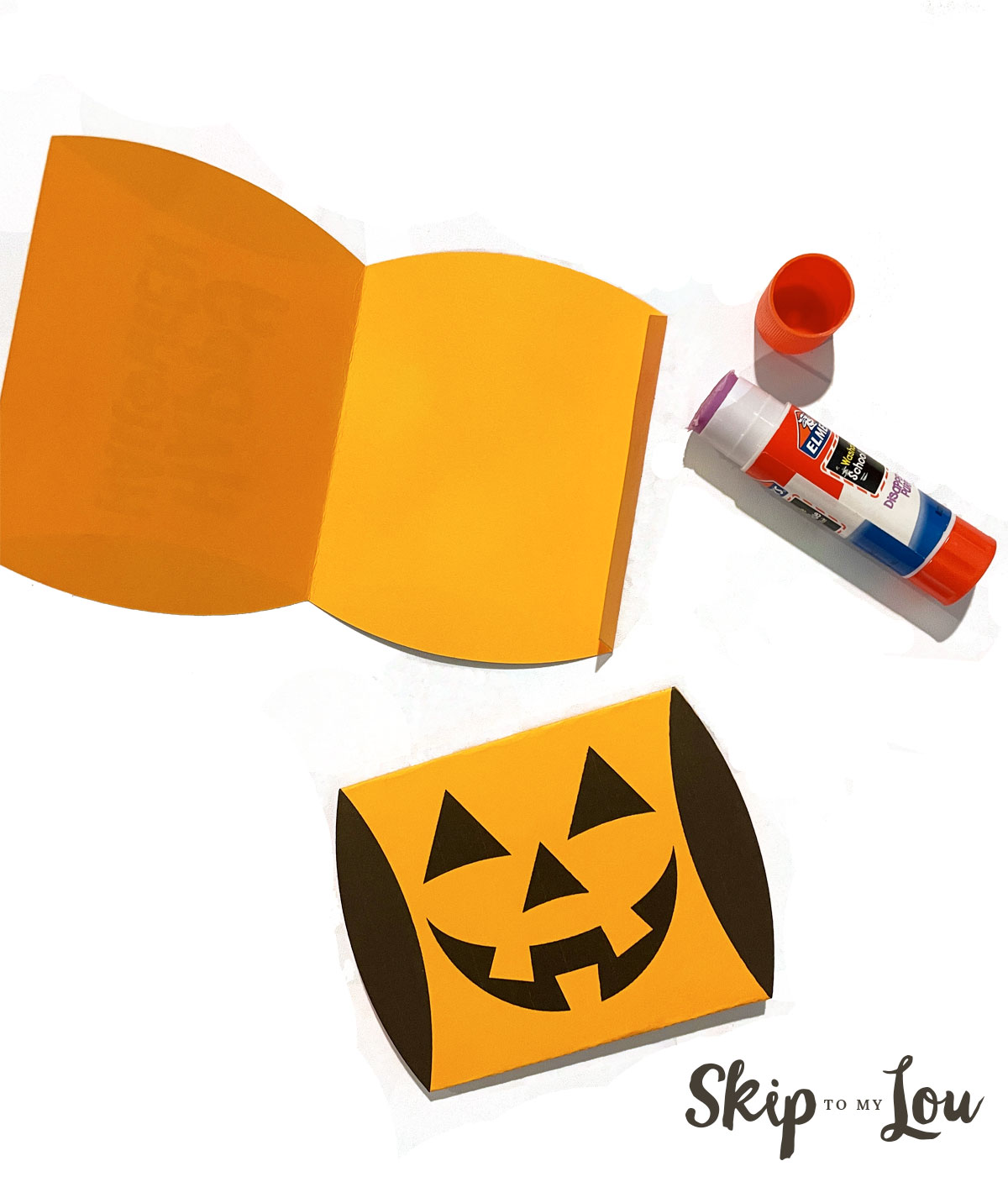 glue and fold pumpkin pillow box