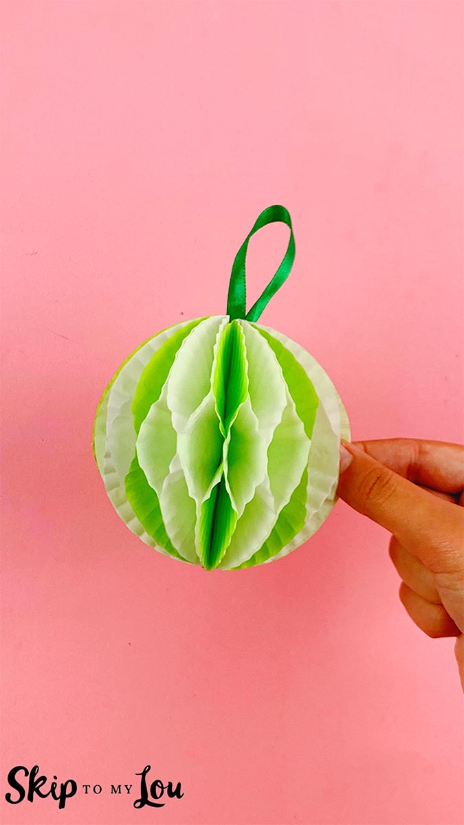 baking cup paper ornament