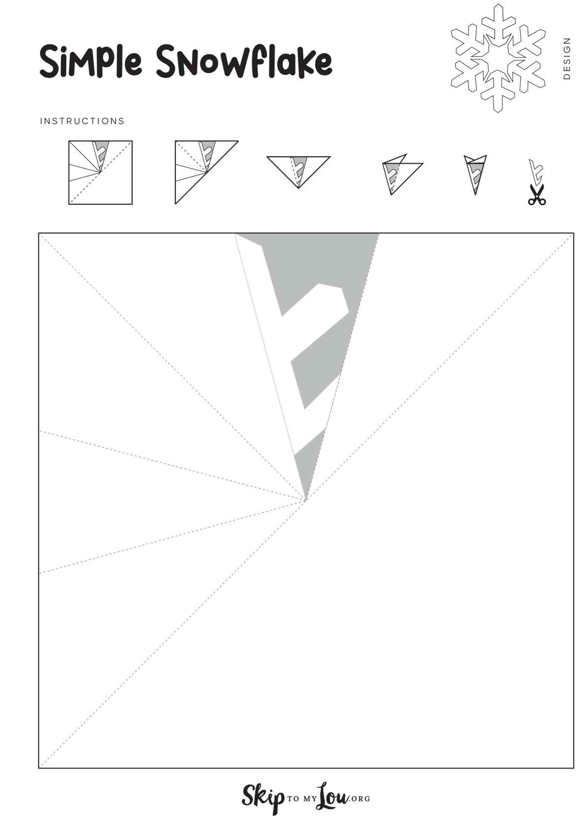 simple snowflake template