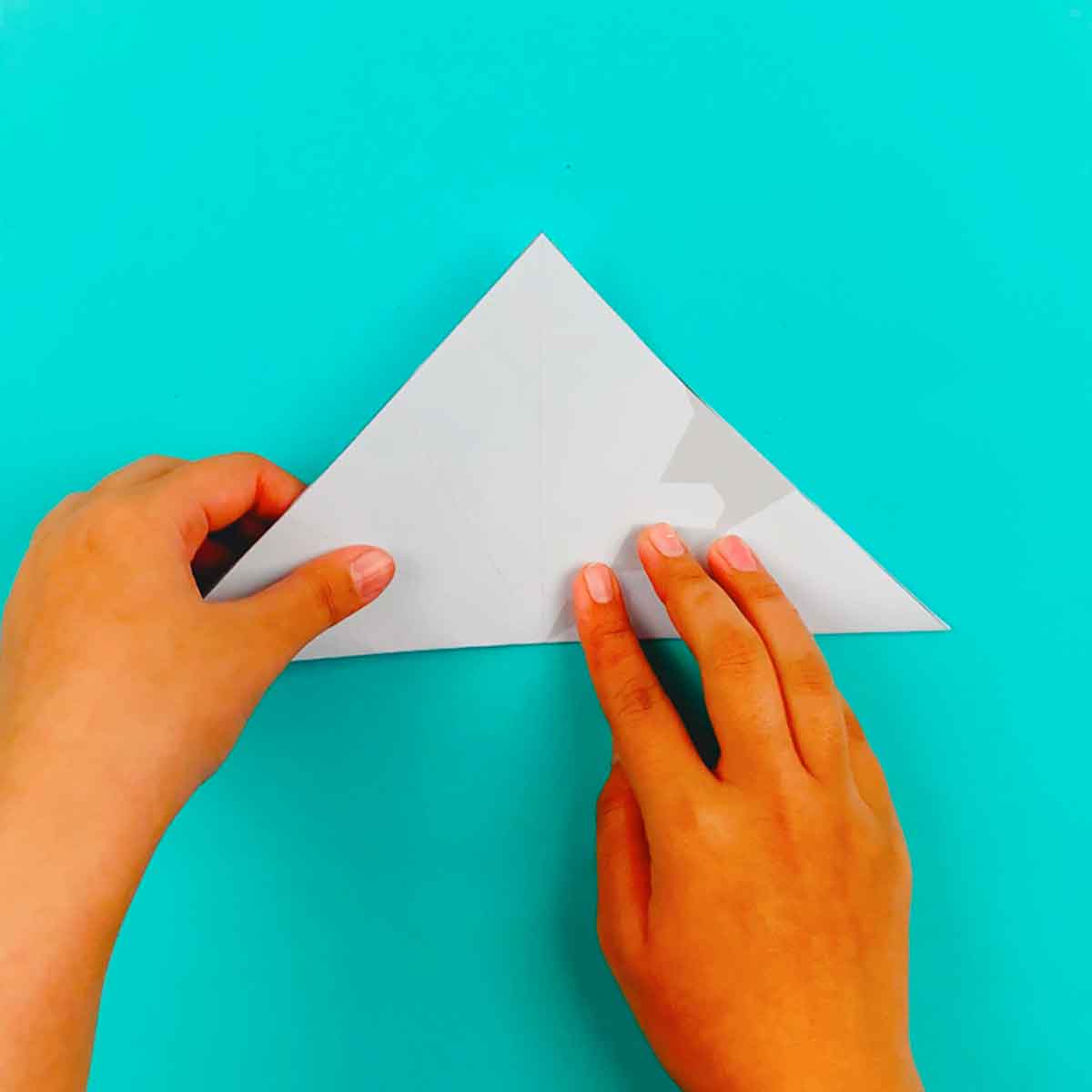 fold paper square in half so you have a triangle