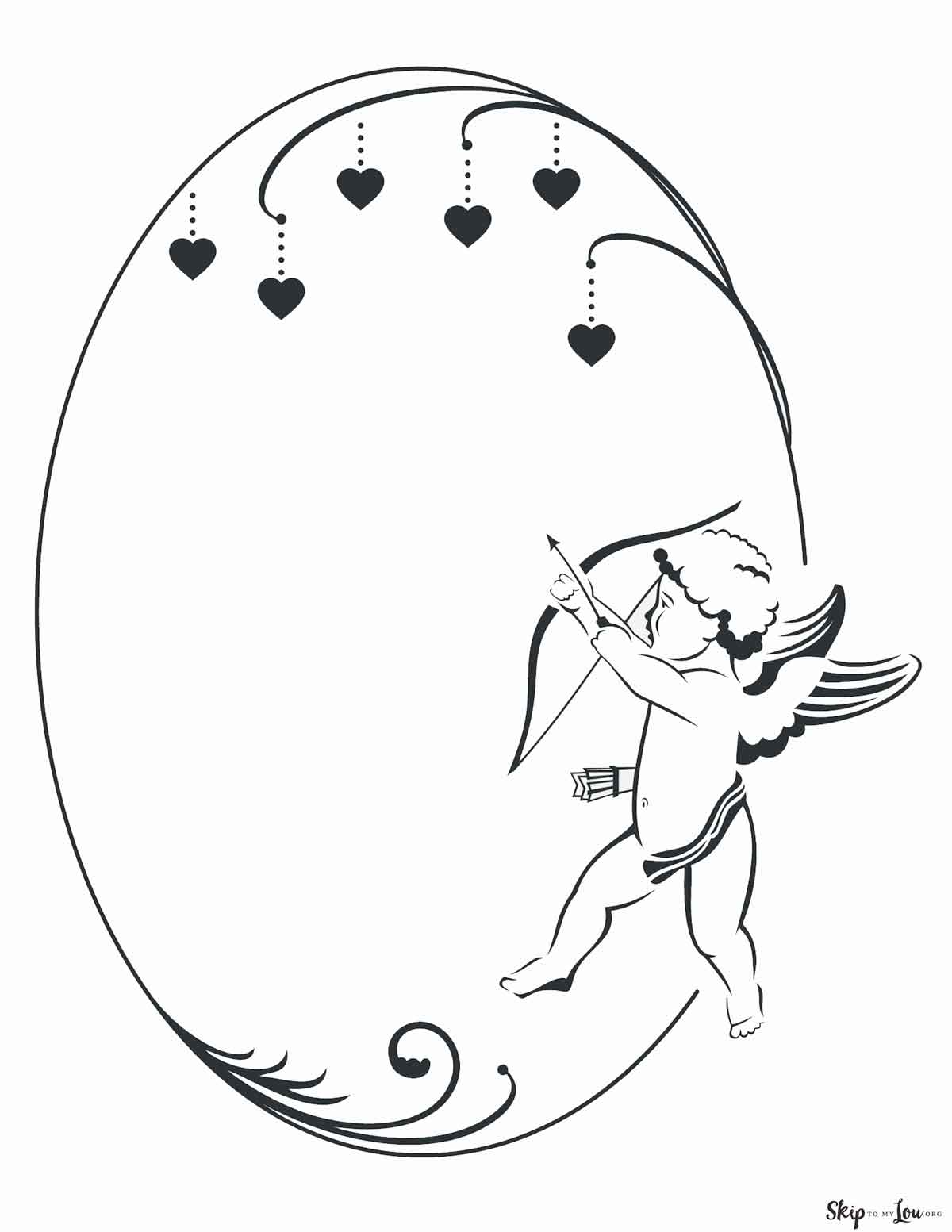 cupid frame oval