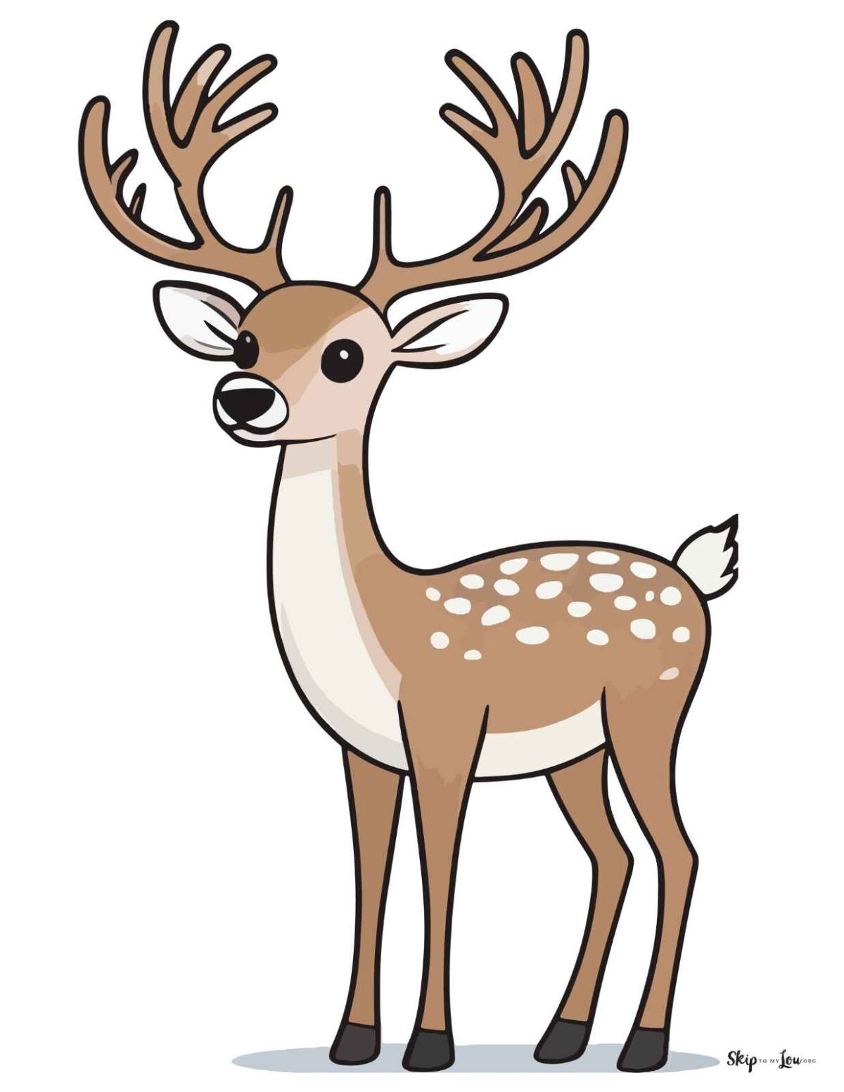 colored deer
