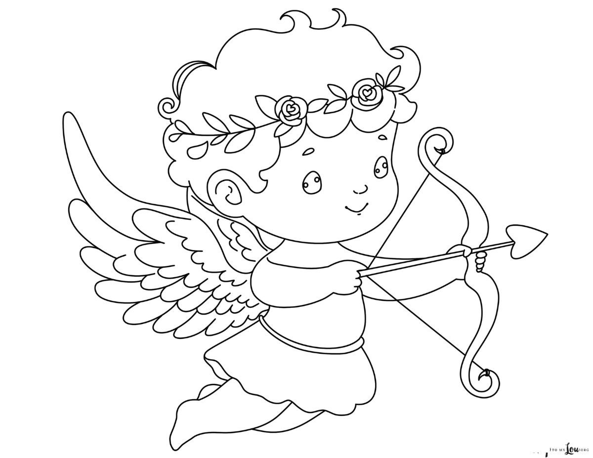 cupid with bow and arrow
