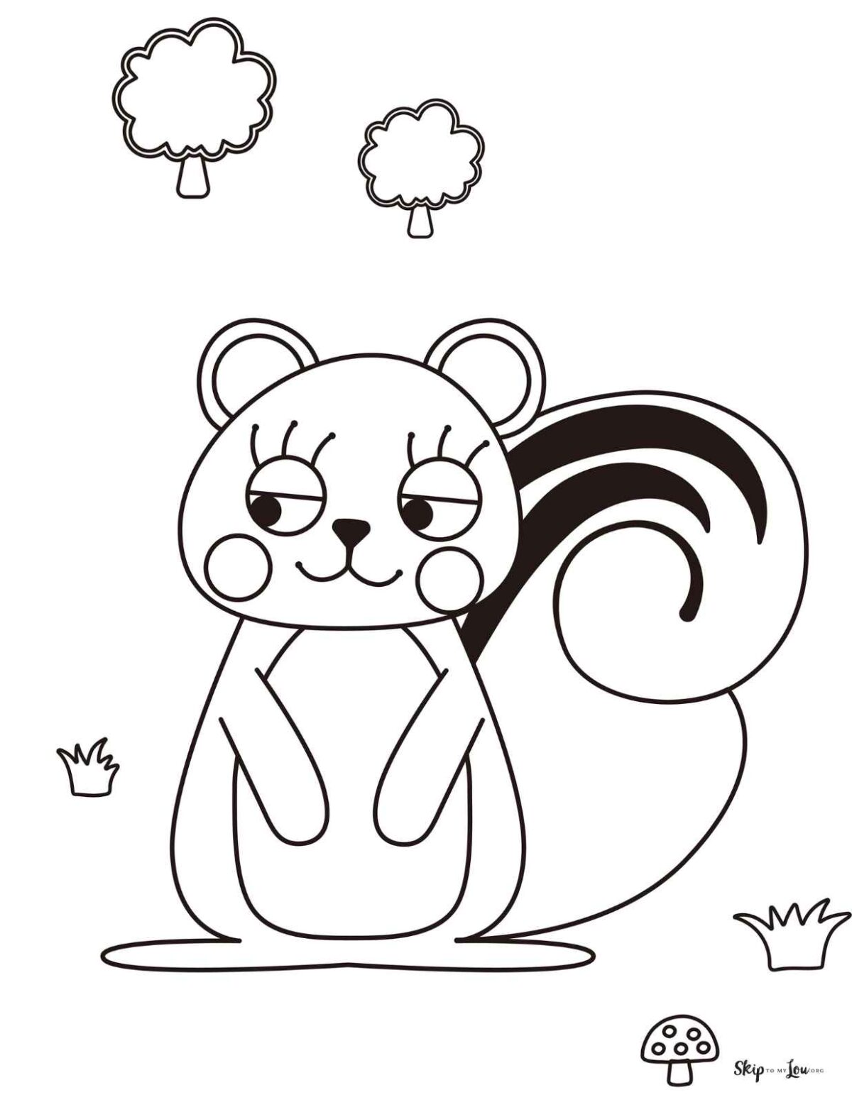 cute kawaii squirrel