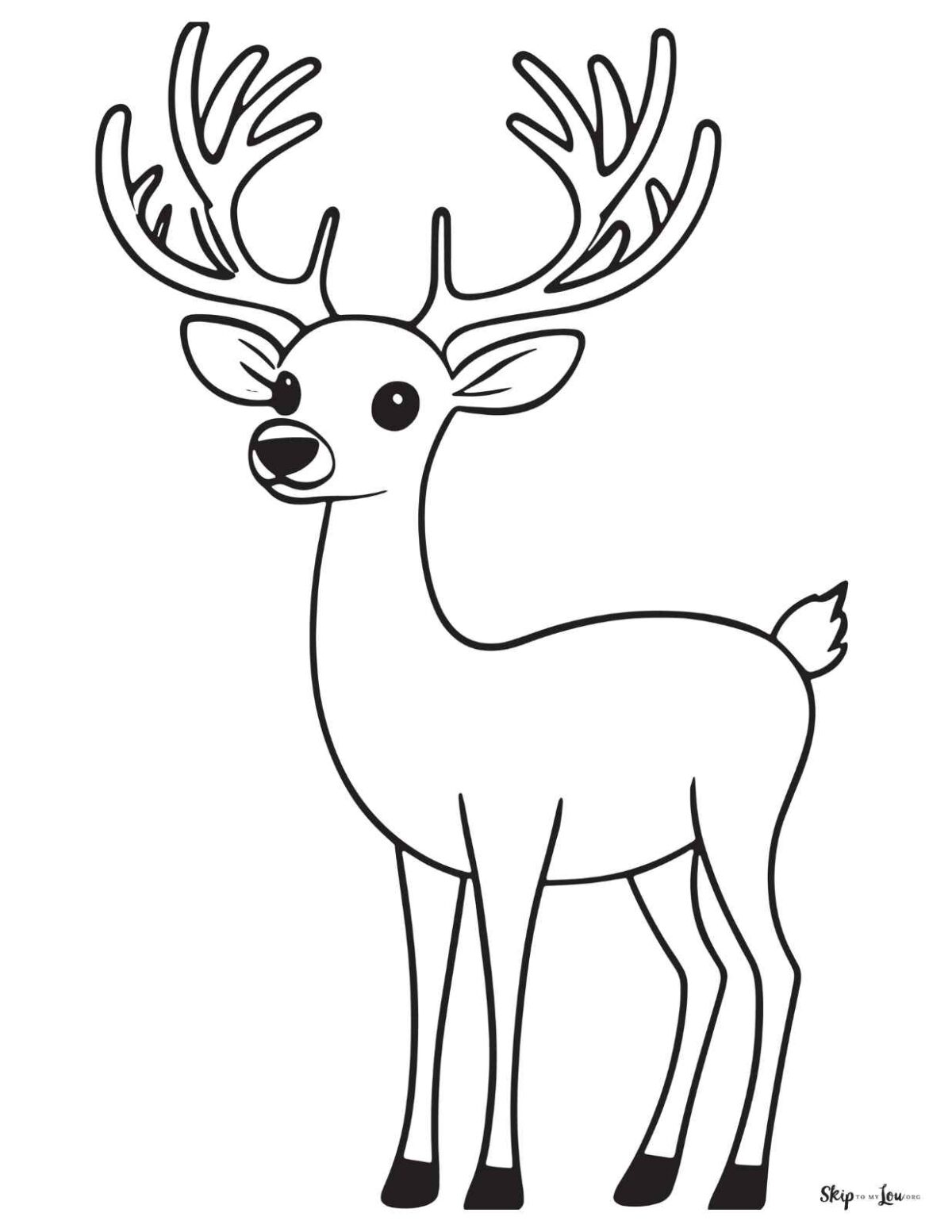deer coloring page