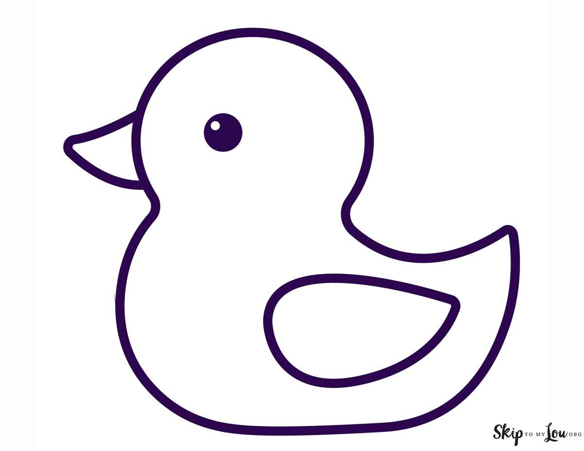 rubber duck coloring page