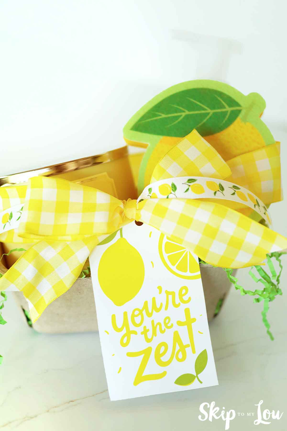 lemon themed hostess gift