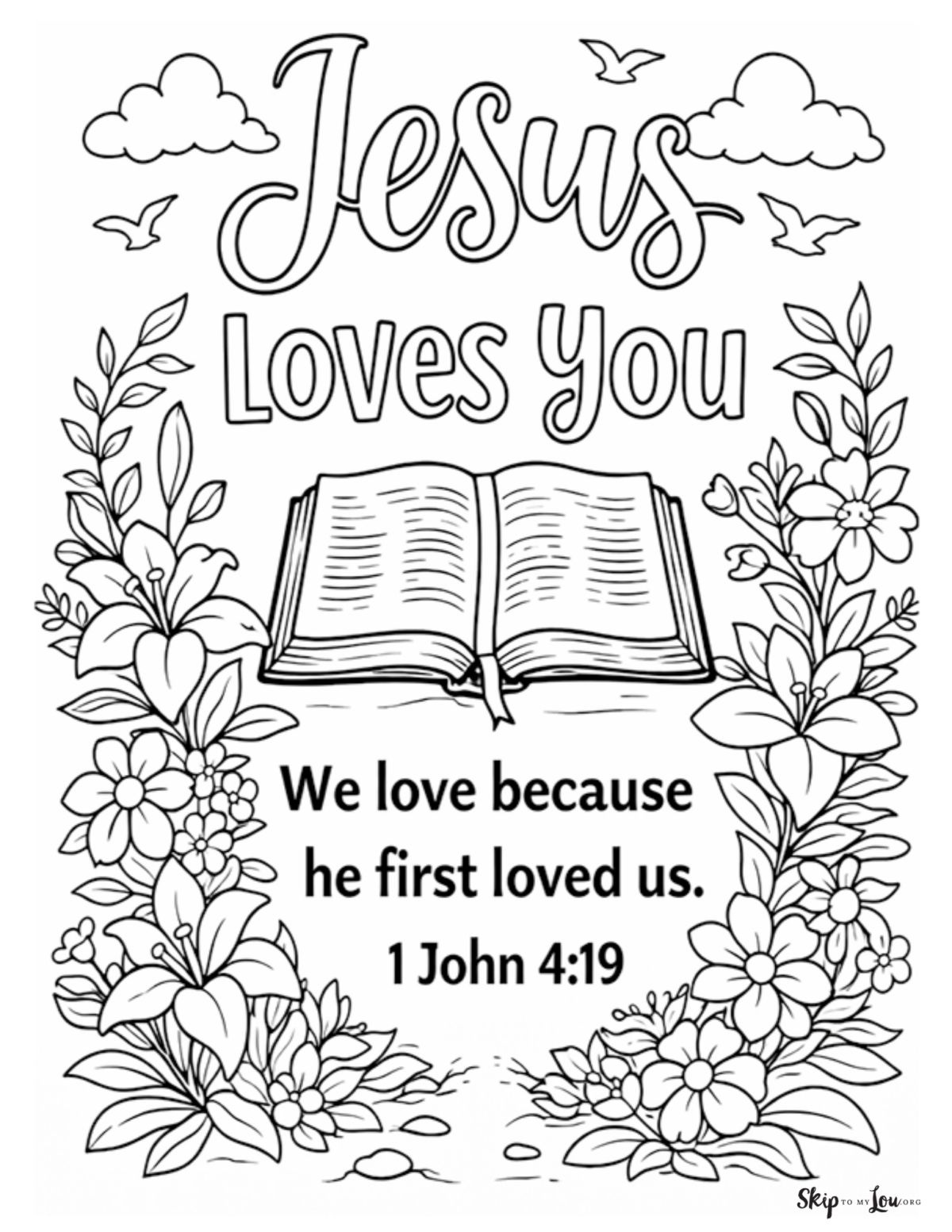  jesus loves you coloring page john 3 16 printable christian coloring sheet