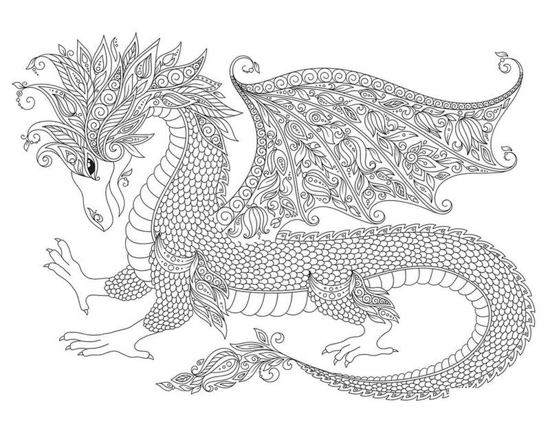 Dragons coloring pages