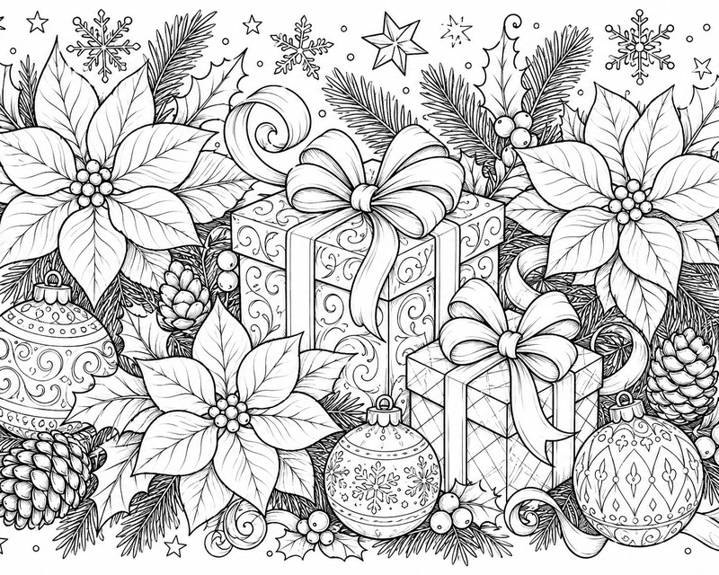 Holiday coloring pages